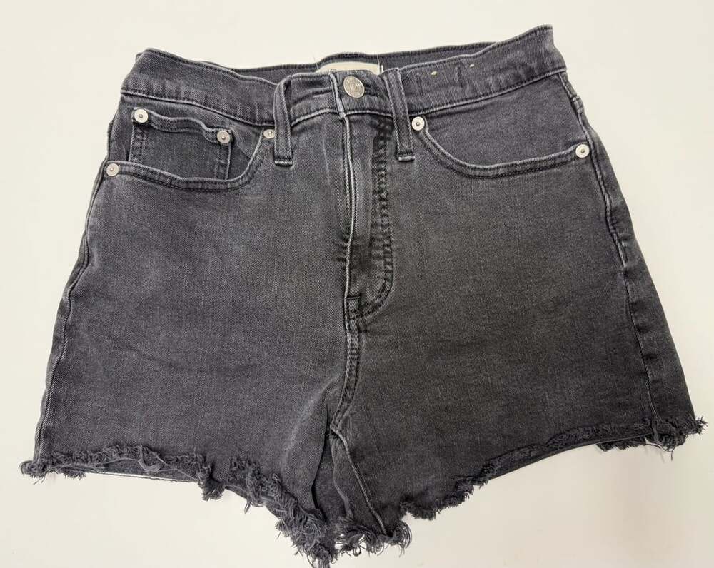 Madewell High-Rise Denim Shorts Black Size 26